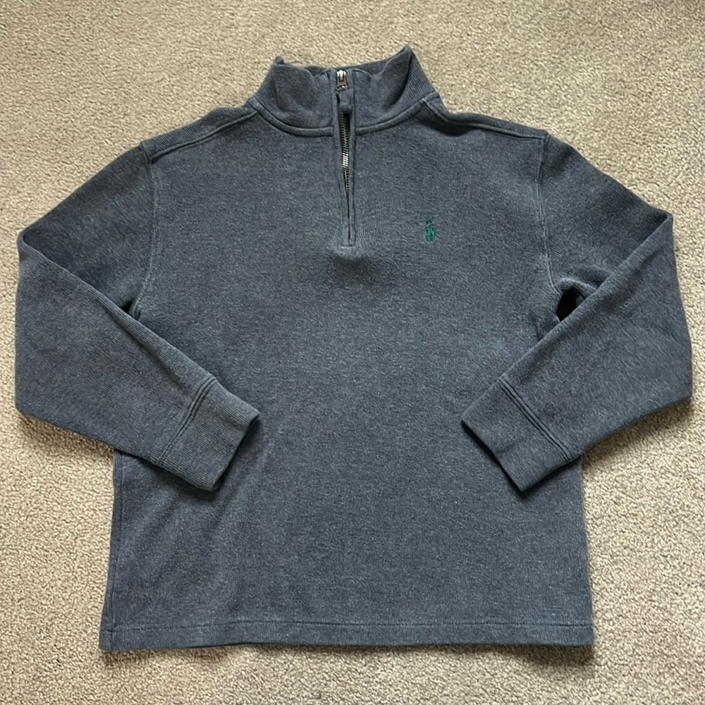 Polo Ralph Lauren Boys Size M 10/12 Half Quarter Zip Sweater